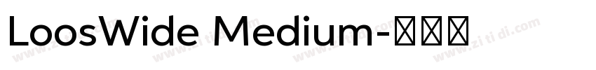 LoosWide Medium字体转换 LoosWide Medium字体转换